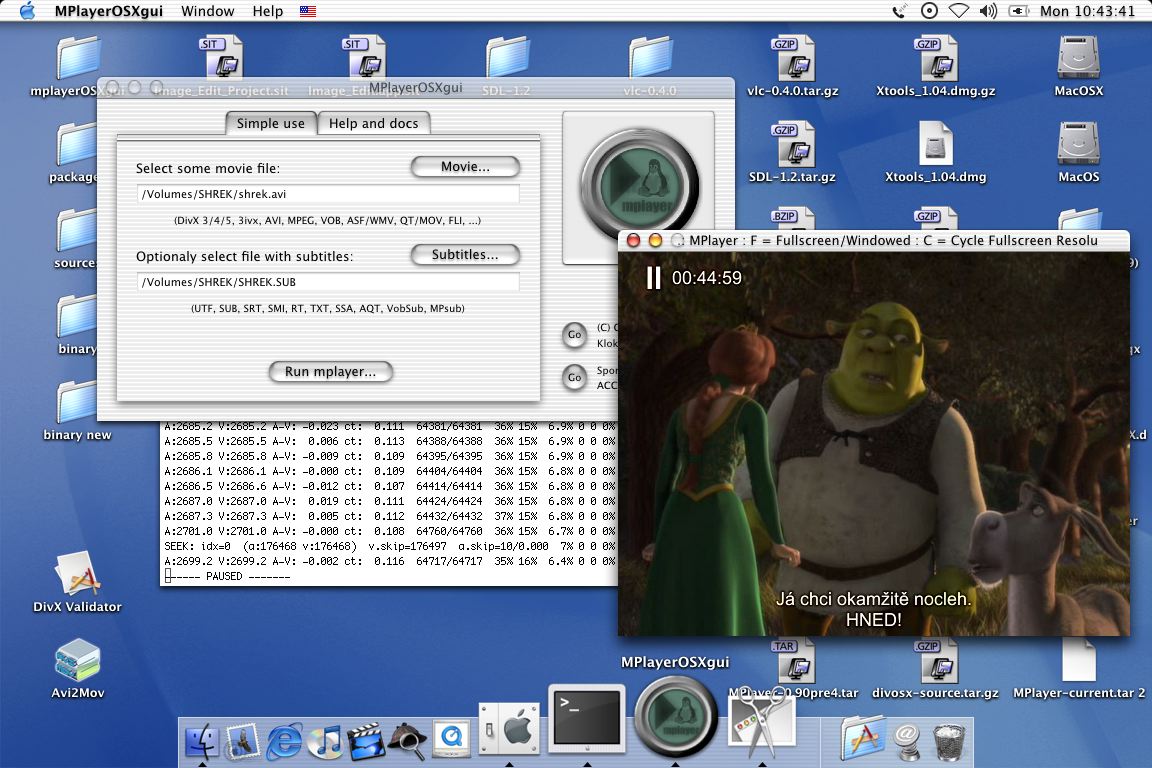 mplayer osx extended.